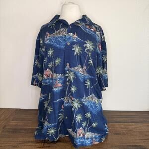 Saddlebred Classic Fit XL Men's Hawaiian Print Shirt